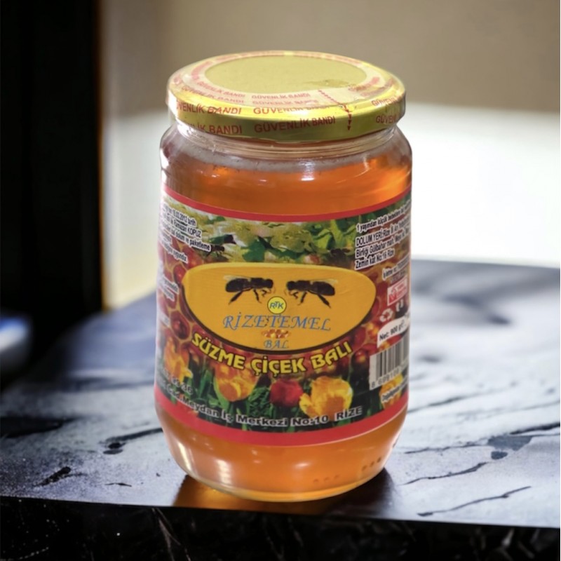 Hakiki Süzme Çiçek Balı 1KG